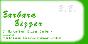 barbara bizzer business card